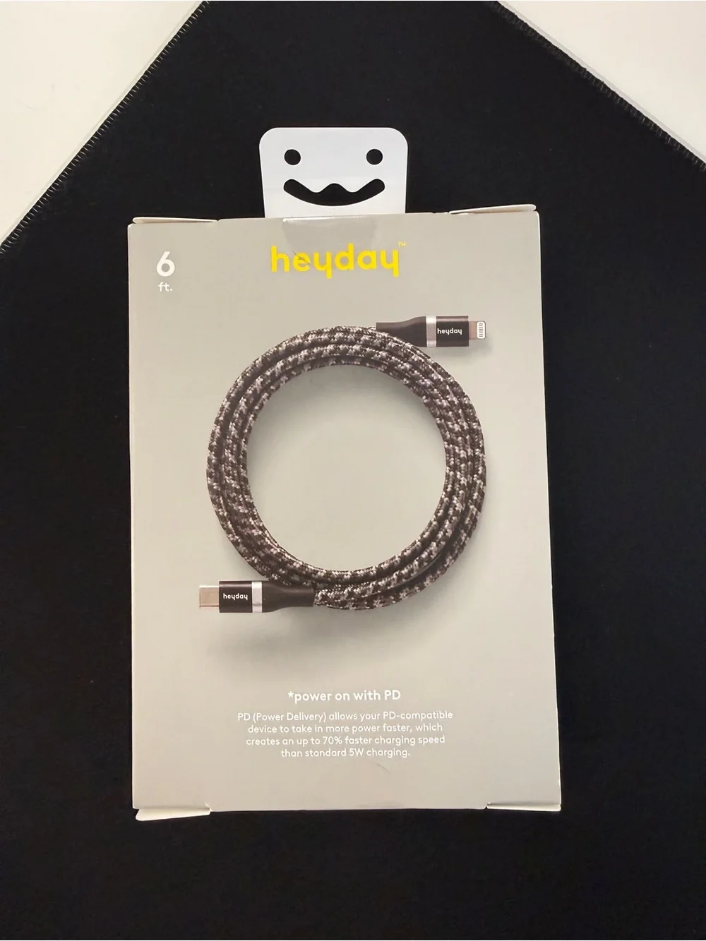 Heyday 6ft USB-C to MFi Certified Lightning Fast Charging Cable for iPhone iPad